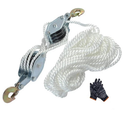 Rope Hoist Rope Pulley Block 2-Ton Poly Pulley – Block And Tackle ...