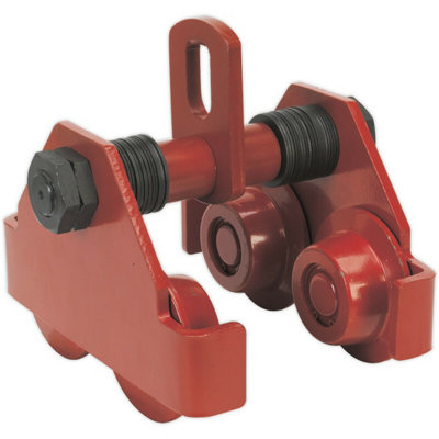 2 Tonne Beam Trolley Mounted Lifting Point IBeam RSJ Trolley Hoist