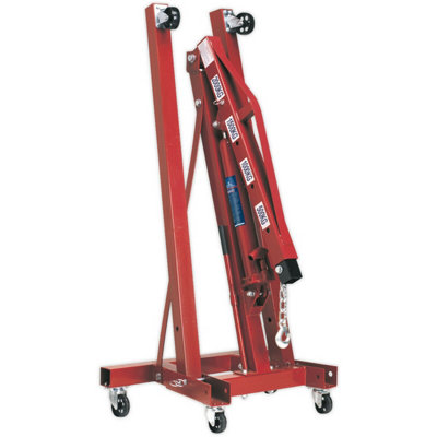 2 Tonne Folding Engine Crane - Hydraulic Bottle Jack - Foldaway Design - 4