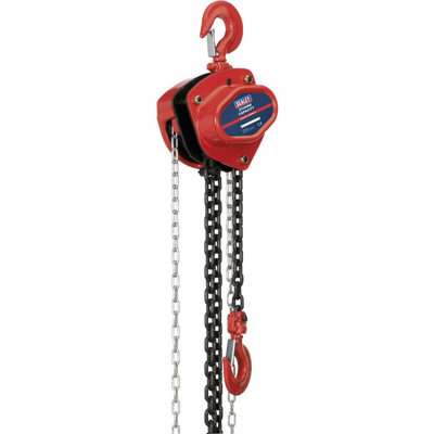 2 Tonne Heavy Duty Chain Block with Mechanical Brake and 3m Lift