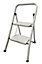 2 Tread Step Ladder  Foldable Stool Tread Non Slip Heavy Duty Steel Folding Home DIY