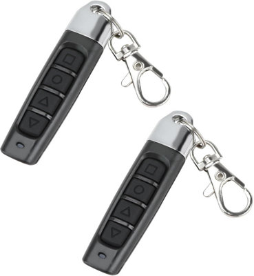 2 Universal Gate Remotes, 433 MHz Fixed Frequency, 4-Button Wireless ...