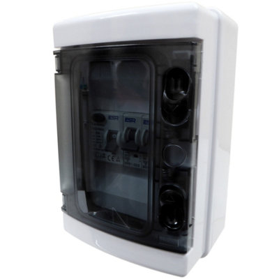 2 Way Garage Consumer Unit 63 Amp 30mA RCD with 6A and 32A MCBs - 3