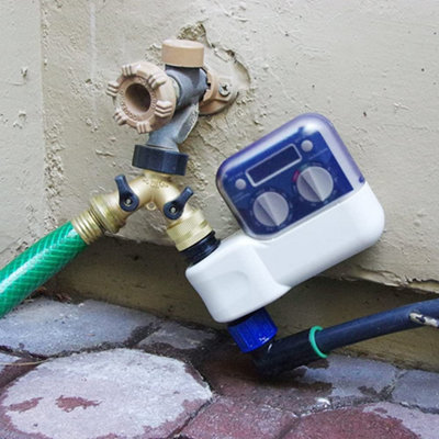 2 Way Garden Tap Connector, Brass Garden Hose Tap Y Splitter Connector ...