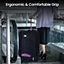 2 Wheel Lightweight Travel Trolley Hand Cabin Bag (Purple)
