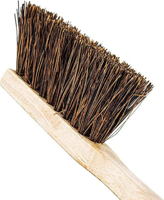 2 X 10.5" Stiff Bass Hand Brush Scrubbing Wooden Bristles Indoor Outdoor New - 3