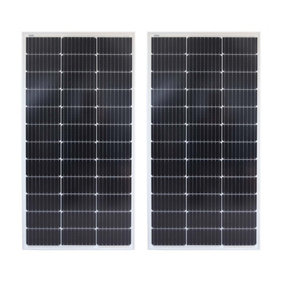 2 x 100w Mono Solar Panels - 200w Total