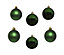 2 x 12 Pine Green Christmas Baubles 6cm Shatterproof Tree Ornaments Shiny Matt Decs