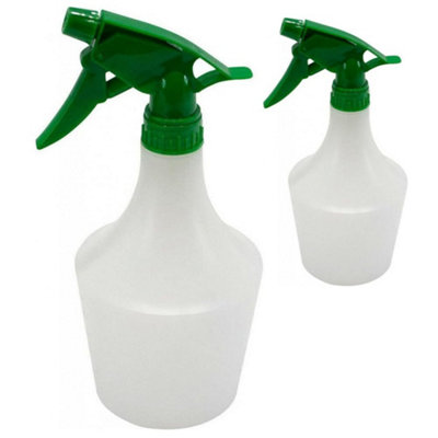 2 X 1L Water Spray Bottle Garden Hand Pressure Sprayer Weed Refillable Trigger Action Pump Spraying Bottles Multi Purpose