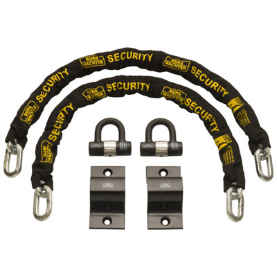 2 x 1M HEAVY DUTY CHAIN, 2 U-LOCKS AND 2 ANCHORS