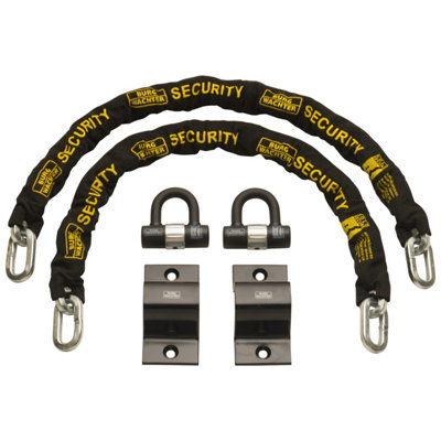 2 x 1M HEAVY DUTY CHAIN, 2 U-LOCKS AND  2 ANCHORS