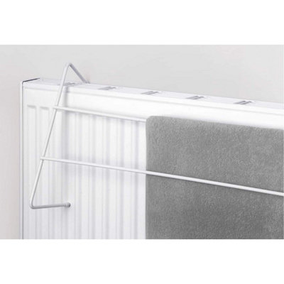 thumbnail image 2 of 2-Pack Radiator Clothes Airer - Compact Metal Drying Rack For Indoor Use, 17x50cm 2 of 5