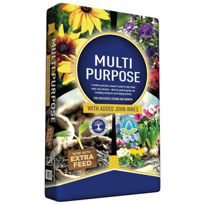 2 x 20 Litre (2 x 20 Litres) John Innes Gardening Soil Multi Purpose Compost For Planting Promotes Rooting For Fast Establishment