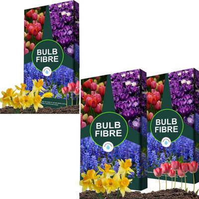 2 X 20 Litre Bulb Fibre Compost For Tulips, Daffodils, Hyacinths & Crocus With Water Retention