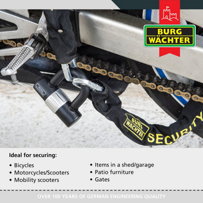 2 x 2M HEAVY DUTY CHAIN AND 2 U-LOCK - 5