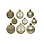 2 x 30 Pearl Gold Christmas Tree Baubles