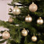 2 x 30 Pearl Gold Christmas Tree Baubles