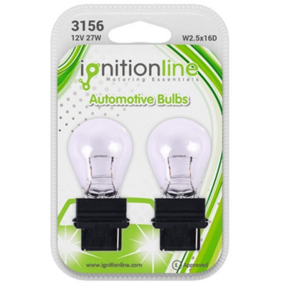 2 x 3156 182 12V P27W Side Indicator Brake Reverse Fog Car Bulbs W2.5x16D