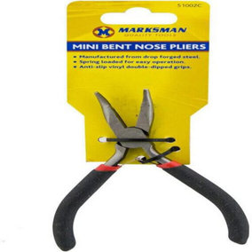 2 X 4.5" Mini Needle Bent Nose Pliers Craft Jewellery Grip Handles Tool Craft