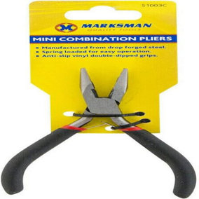 2 X 4.5" Mini Needle Combination Nose Pliers Craft Jewellery Grip Handles Tool
