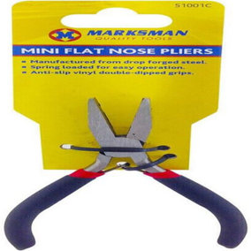 2 X 4.5" Mini Needle Flat Nose Pliers Craft Jewellery Grip Handles Tool Craft