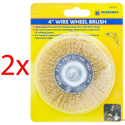 Rotary wire deals brush for drill