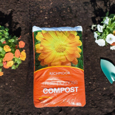 2 x 40L Richmoor Multi Purpose Compost Garden Plants Potting Soil