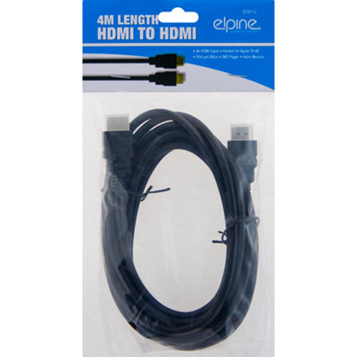 Cavo HDMI 4K Intrecciato Con LED Luminosi &ndash; 5 Colori Disponibili Per Xbox, PS4 E Altro &ndash; Colore Nero