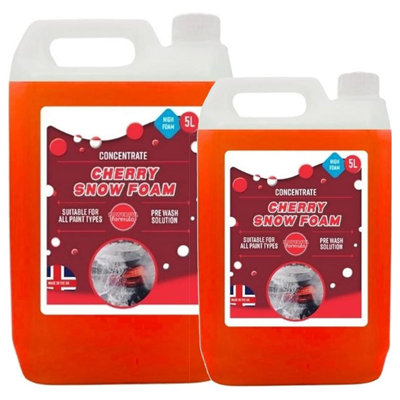 2 x 5 Litre Easy To Use Cherry Snow Foam Super Thick Extremely & Powerful