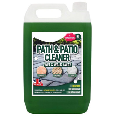 2 x 5 Litre Patio, Path & Driveway Cleaning Solution Removes Stains