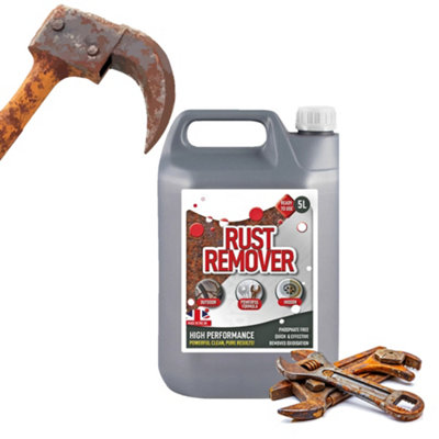 2 x 5 Litre Ready To Use Soluble Rust Remover Removes Rust Back To Bare ...