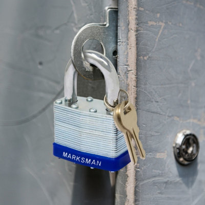 2 X 50Mm Laminated Weatherproof Padlock With 2 Keys Security Pad Lock ...