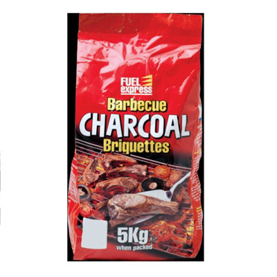 2 x 5KG Bag Barbeque Charcoal Briquettes BBQ Fuel Express Coal Long Burning Fuel