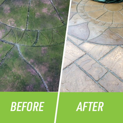 2 x 5L Spray & Leave Ready to Use Patio Cleaner - Removes Green Mould and Algae - No Mixing Required - 80sqm Coverage