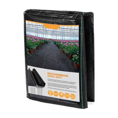 2 x 5M Premium Garden Weed Barrier Fabric Landscape Fabric, Durable & Heavy-Duty Weed Block, Easy Setup & Superior Weed Control