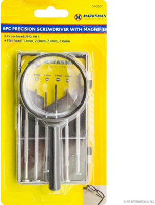 2 X 6Pc Precision Small Screwdriver Set Watchmakers Magnifier Jewellers Repair