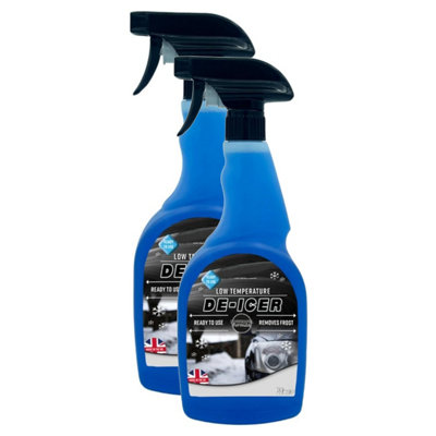 2 x 750ml De-Icer Automotive Trigger Sprays Ideal For Cars, Vans & Motorhomes