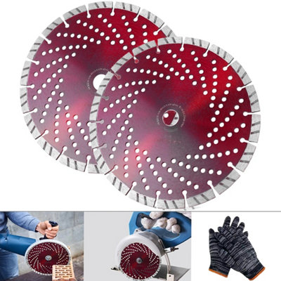 2 X 9 INCH 230MM DIAMOND CUTTING DISC STONE MASONRY HARD BRICK TILE ...