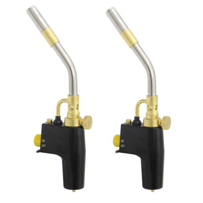 2 x Adjustable Brazing and Soldering Self-Igniting Hand Torch (Two Pack)