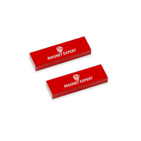 2 x Alnico Rectangular Bar Magnets for Science, Education, Experiments, Students, and Teachers - 12.5mm x 5mm x 40mm - 0.6kg Pull