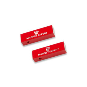 2 x Alnico Rectangular Bar Magnets for Science, Education, Experiments, Students, and Teachers - 15mm x 10mm x 50mm - 1.7kg Pull