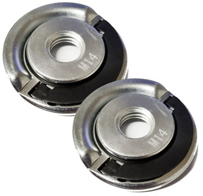 2 x Angle Grinder Blade Disc Quick Change Locking Flange Nut Quick Release M14