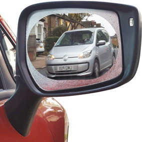 2 x Anti-Fog Films - Waterproof & Anti-Glare Car Wing Mirror Protective Films to Prevent Mist & Condensation Build Up