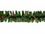 2 x Artificial Christmas Garland Red Berry & Pine Cones Green Garland 2.7M
