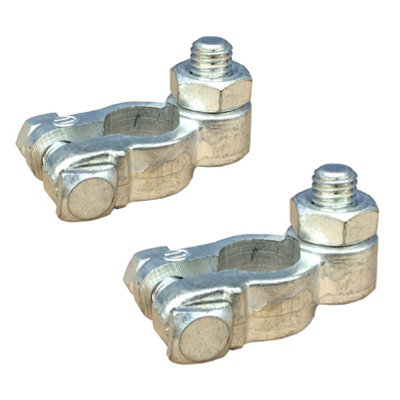ALM Electrical Solutions Heavy Duty Stud Battery Terminals – M10 Stud, Pos & Neg, BT465