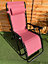 2 x Blush Pink Zero Gravity Chair Lounger