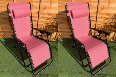 Pink best sale gravity chair