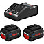2 x Bosch ProCORE GBA 18v 8.0Ah Lithium Ion Batteries & Charger Kit 1600A016GR