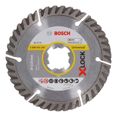 2 X Bosch XLOCK Pro Universal Grinder Diamond Blade High Speed 4.5" 115mm x 22mm - 4