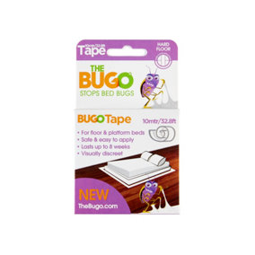 2 x Bugo Tape Hard Floor Bed Bug Detector 10m Roll